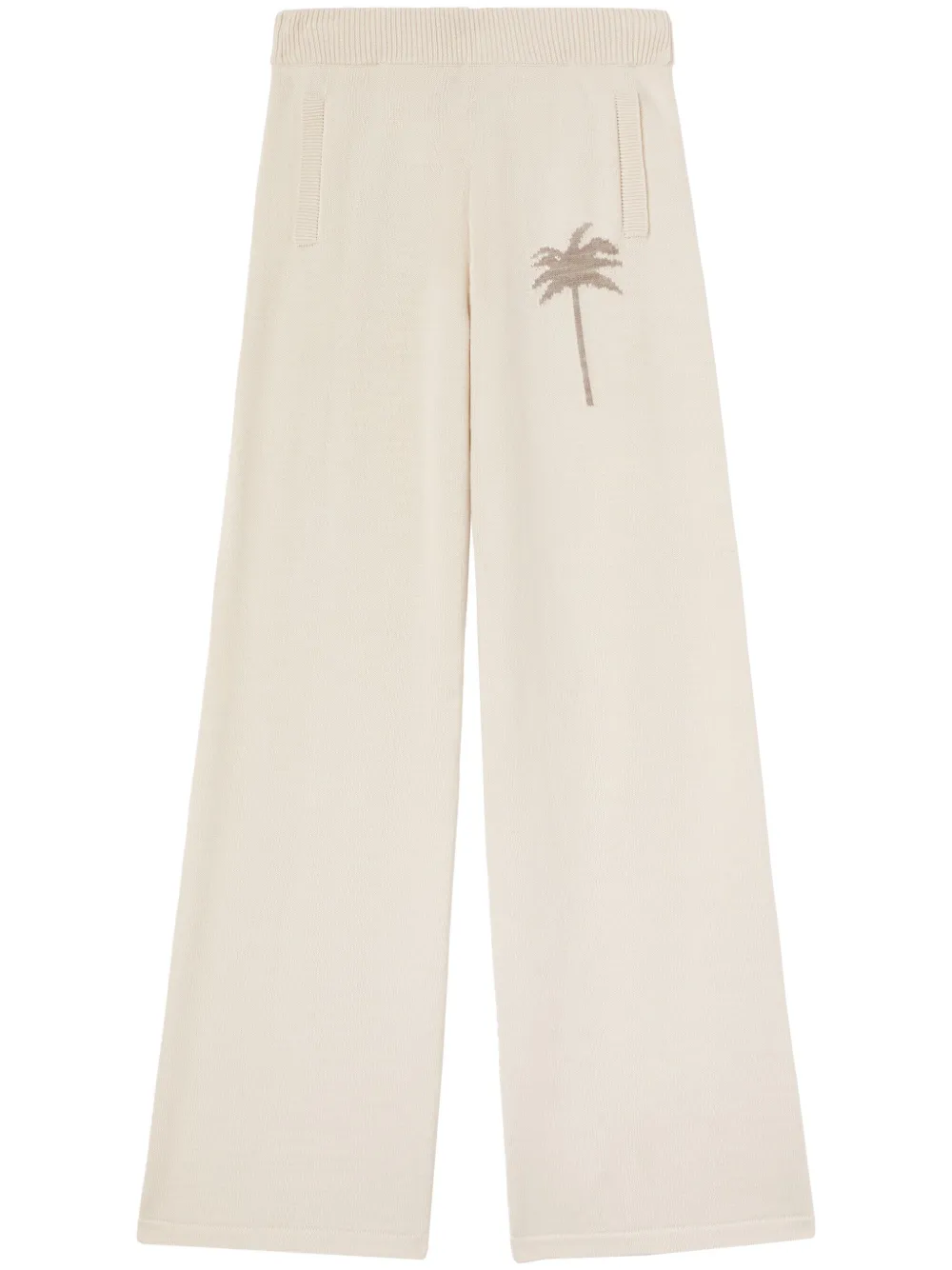 Palm Angels palm tree knitted trousers | Neutrals | Image 1