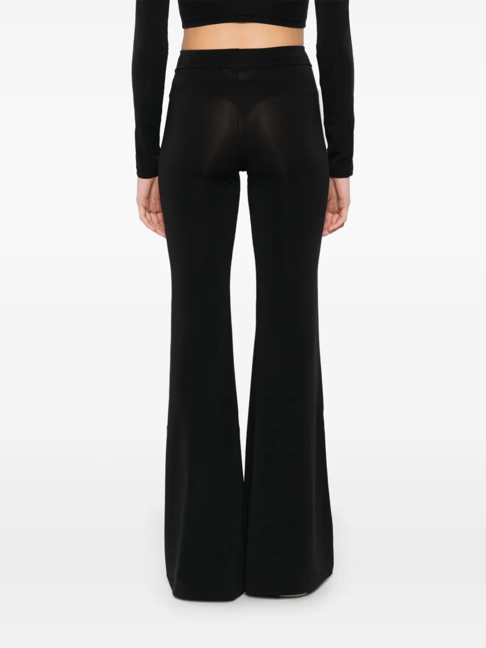 Palm Angels Broek met geborduurd logo Zwart