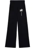 Palm Angels palm tree knitted trousers - Black