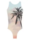 Palm Angels Sunrise Palm swimsuit - Blue