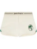 Palm Angels oval-palm shorts - White