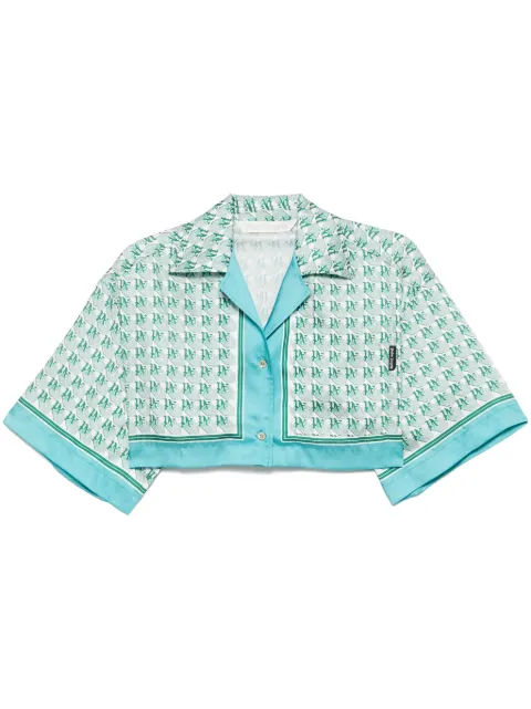 Palm Angels camisa corta con monograma
