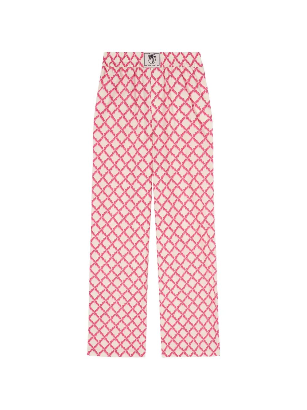 Palm Angels Broek met logo en split Roze