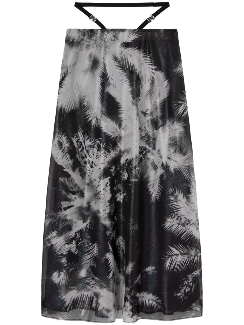 Palm Angels Blueprint midi skirt - Black