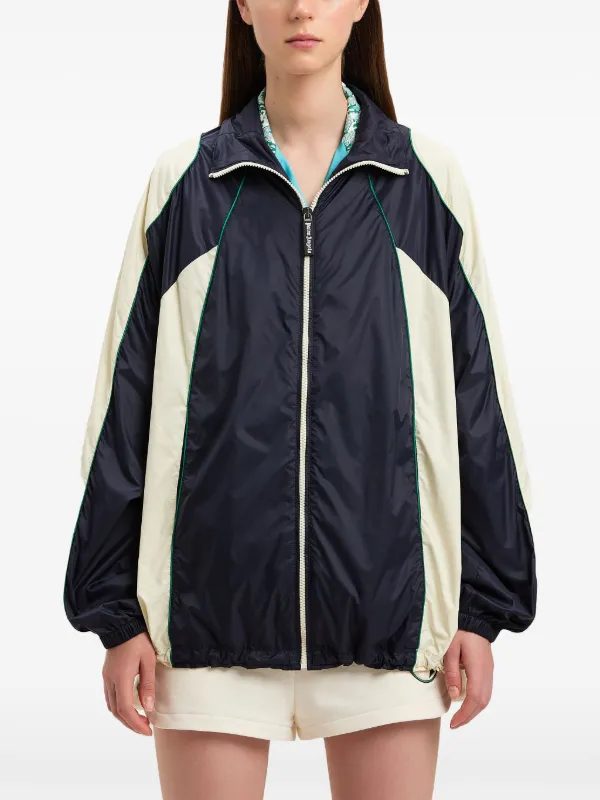 【関税込み】PALM ANGELS 'Washed Logo' jacket Palm Angels Blue Denim Logo Printed Jacket L Palm Angels | TLC