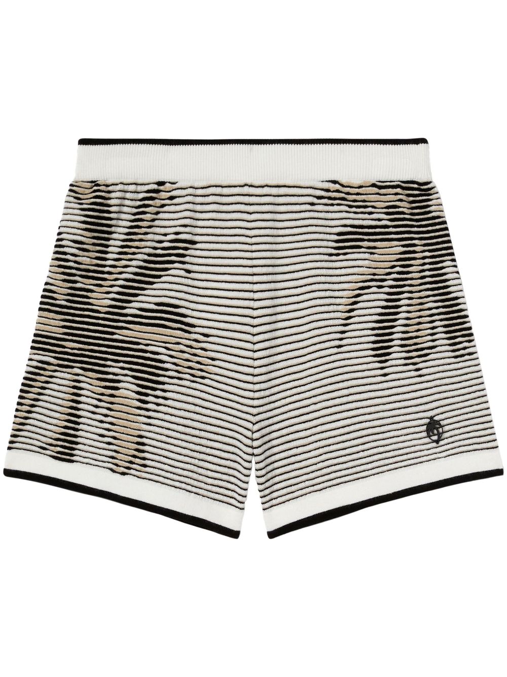 palms-jacquard kniited shorts