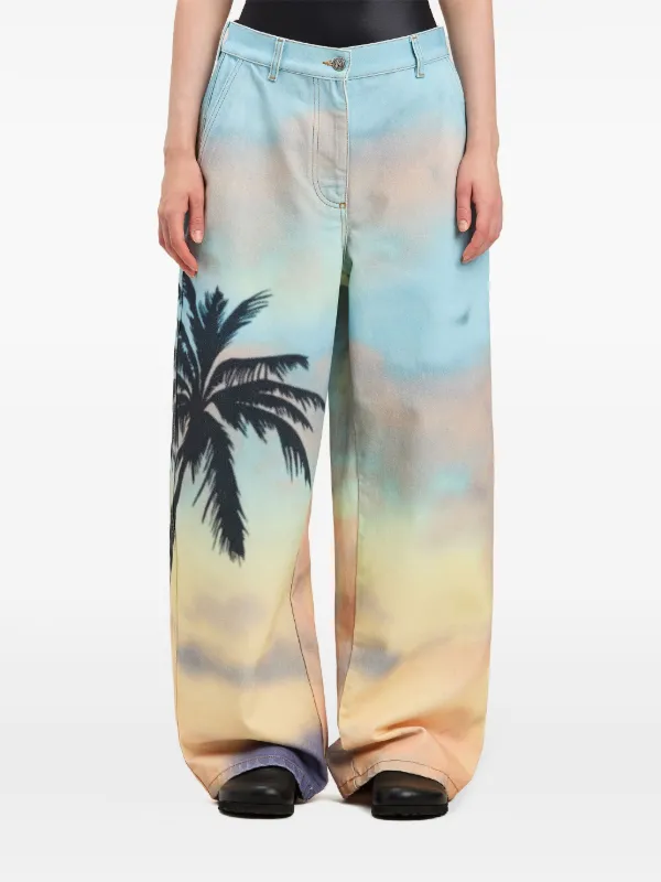 デニム・ジーパン PALM ANGELS Woman Jeans Denim PWYA034S24DEN001 4040 Palm Angels Outlet: Jeans woman - Denim | Palm Angels jeans