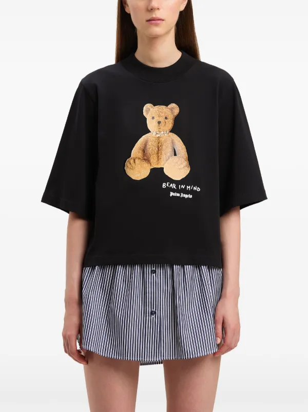 極美品　Palm Angels ブラック クロップドトップス　セーター org.jpg