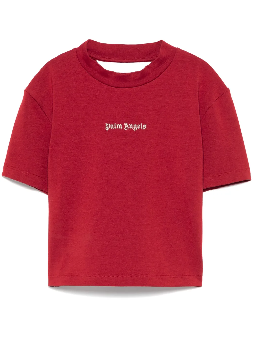 logo-embroidered T-shirt