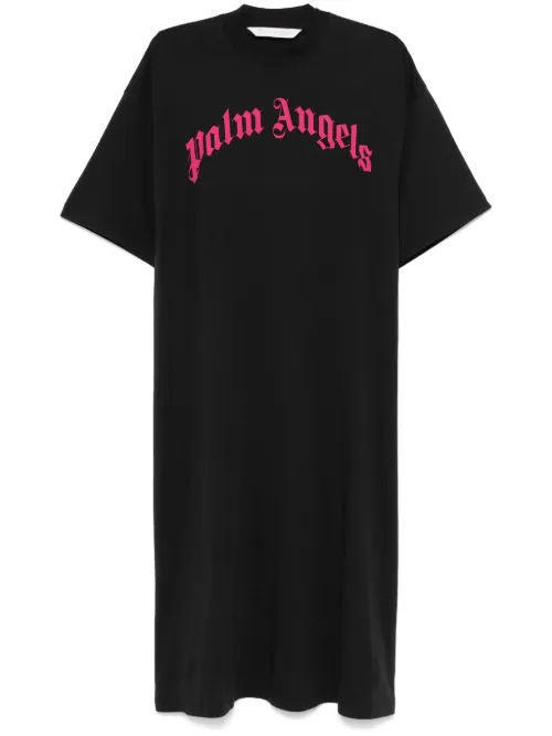 Robe longue à logo - Palm Angels - Modalova