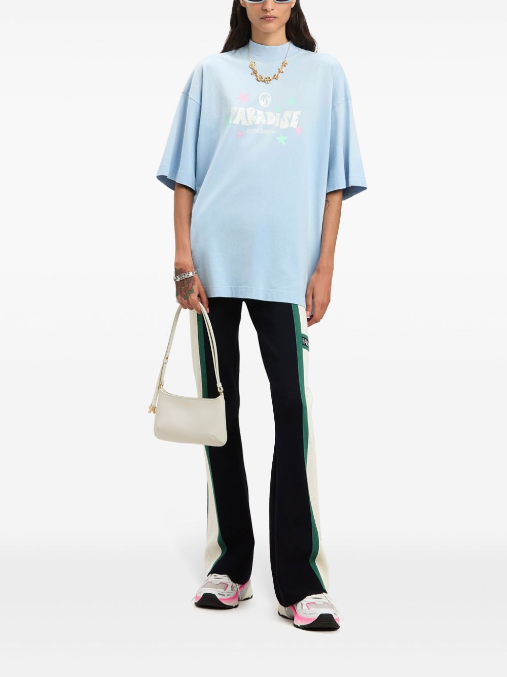 Palm Angels Paradise Palm t-shirt - Blue