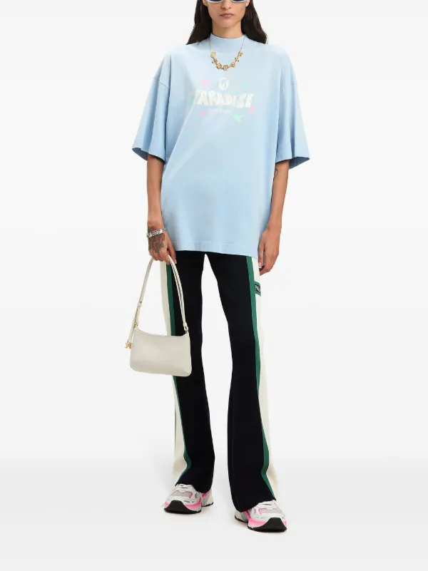 Palm Angels Paradise Palm t-shirt | Blue | FARFETCH