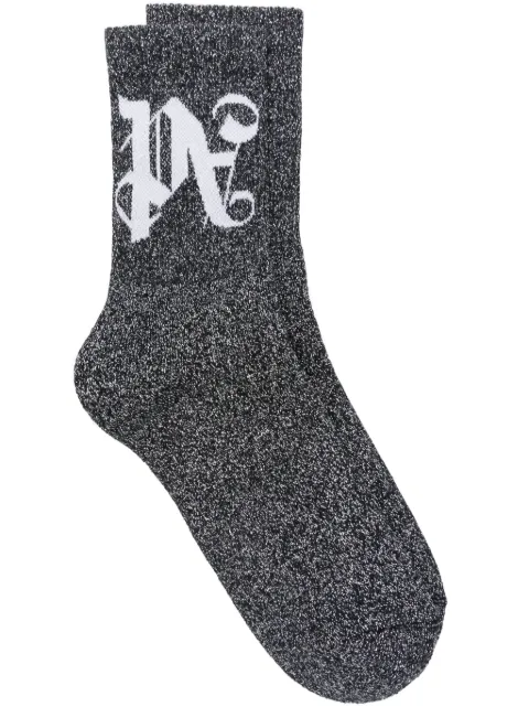 Palm Angels monogram lurex socks