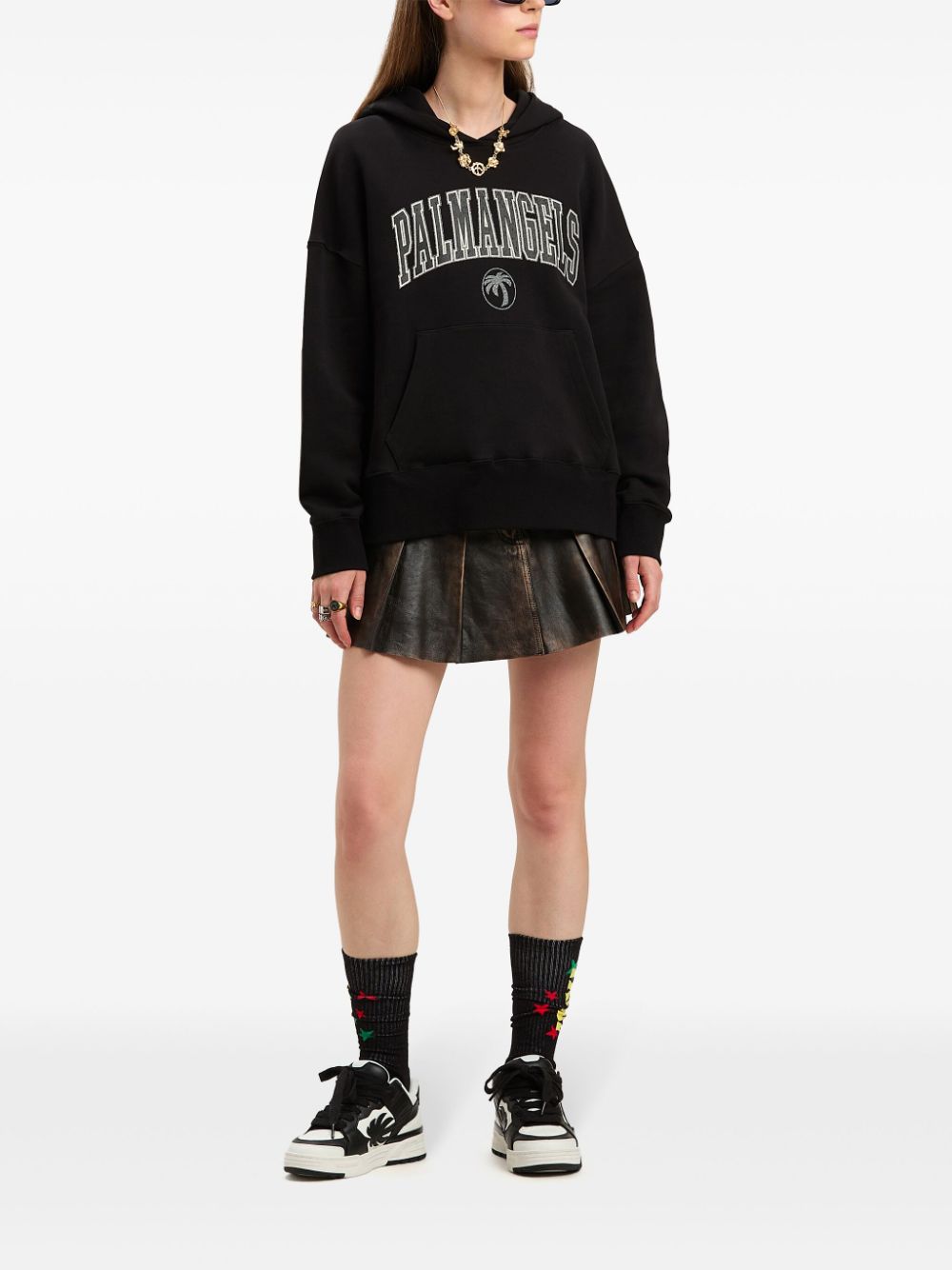 Palm Angels College Palm hoodie - Black