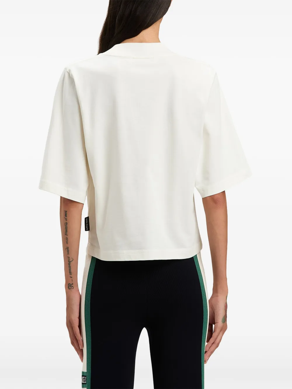 Palm Angels T-shirt met logo Wit