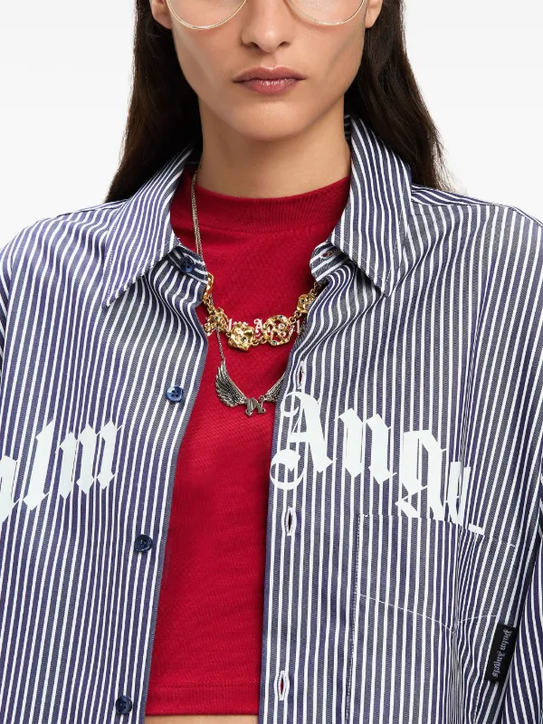 【関税&送料込み】Palm Angels Striped Midi Dress Palm Angels Striped Midi Dress | Blue | FARFETCH GE