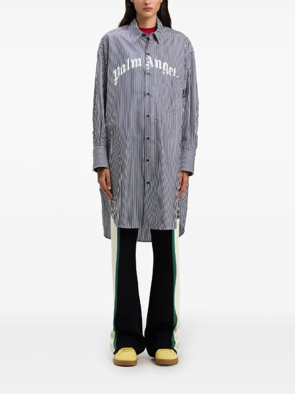 【関税&送料込み】Palm Angels Striped Midi Dress Palm Angels Striped Midi Dress | Blue | FARFETCH VN