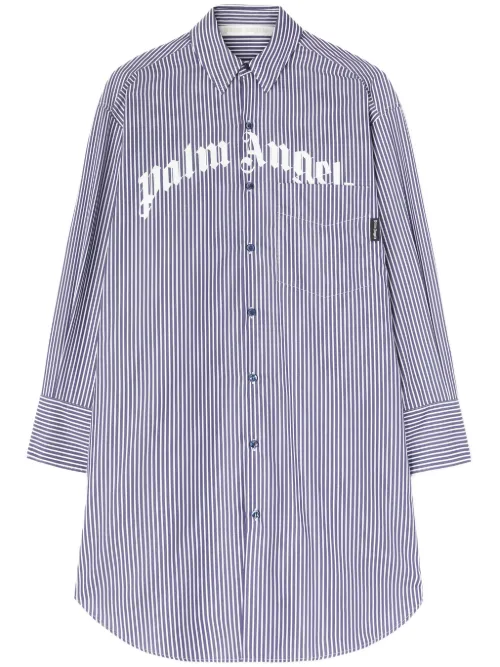 Robe mi-longue à rayures - Palm Angels - Modalova