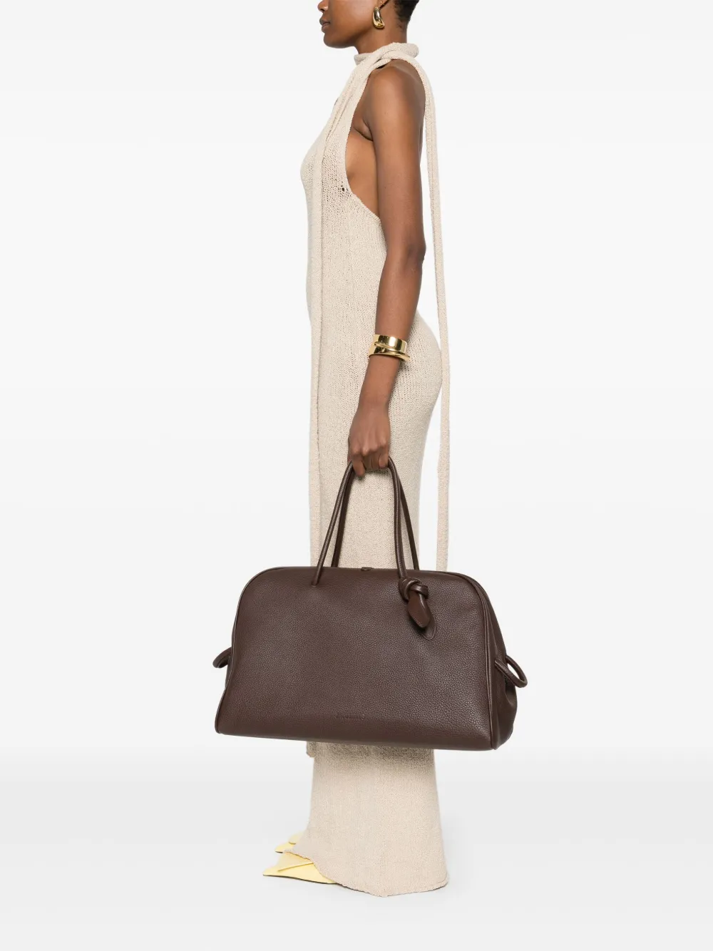 Jacquemus The large Turismo tote bag - Bruin