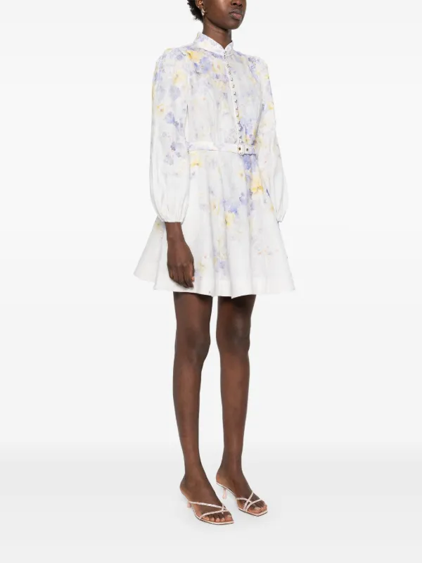 ZIMMERMANN Crush Mini Dress | Purple | FARFETCH UZ ZIMMERMANN Crush Mini Dress | Purple | FARFETCH UZ