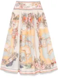 ZIMMERMANN Tallow midi skirt - Neutrals