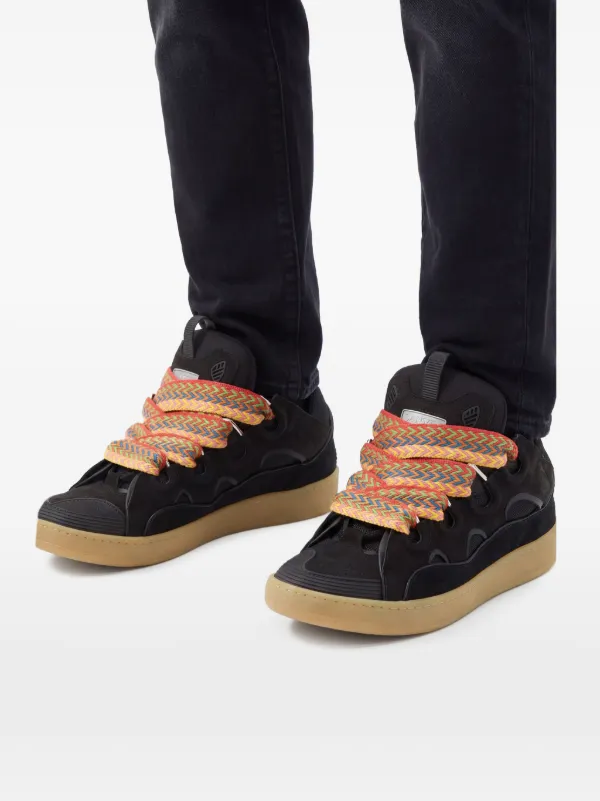 LANVIN メンズ27cm Lanvin Honey/Black Curb Sneakers – ICETIME LUXE