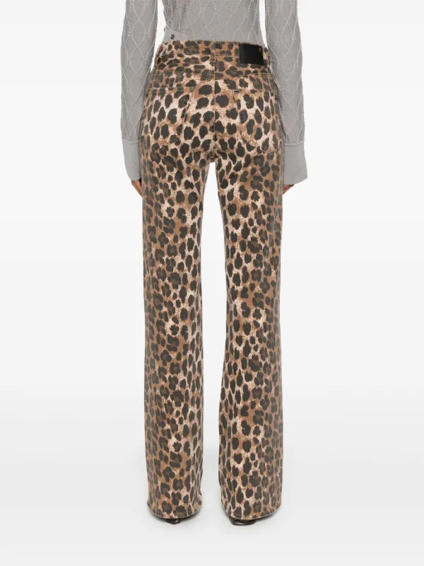 【R13】ジェーン・ジーン R13 Jane striped high-rise wide-leg jeans | NET-A-PORTER