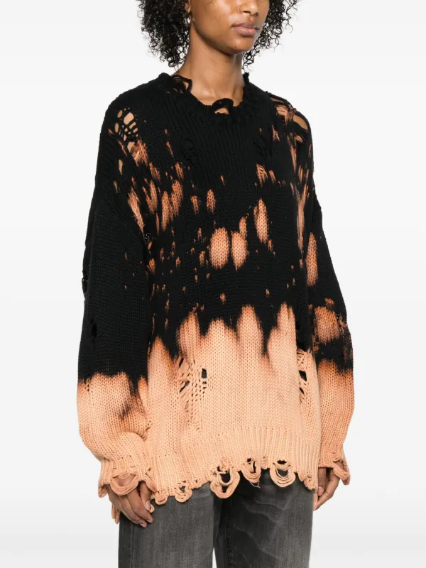 R13 - R13 / アールサーティーン | RIPPED RIB SWEATER カシミヤ