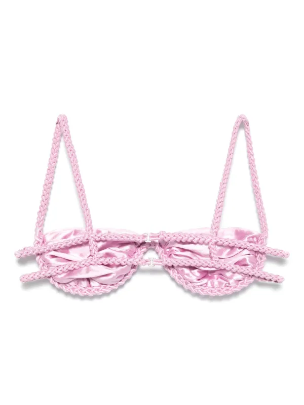 Isa Boulder Fullchain Bikini Top | Pink | FARFETCH
