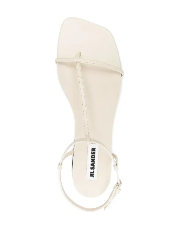 サンダル・ミュール JIL SANDER Women Sandals J15WP0129P8389105 White $730 Jil Sander Womens White Puffy Crisscross Slide Sandal