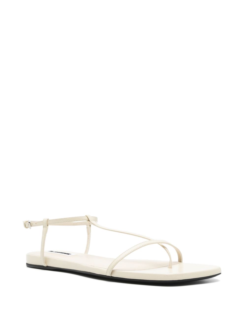 Jil Sander square-toe thong sandals - Wit