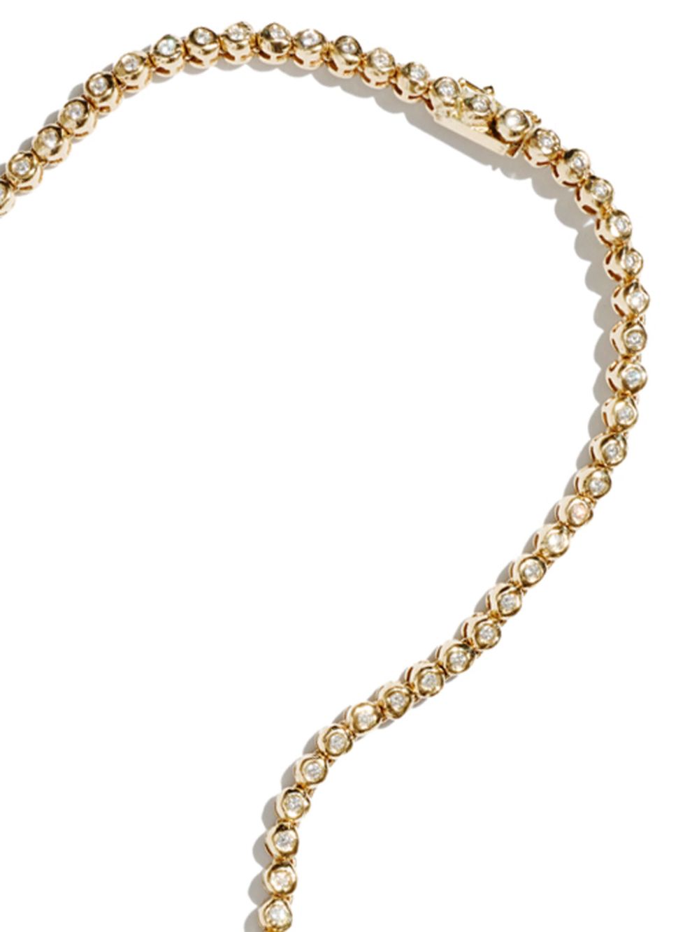 Fie Isolde 14K yellow gold Alfa diamond necklace - Geel