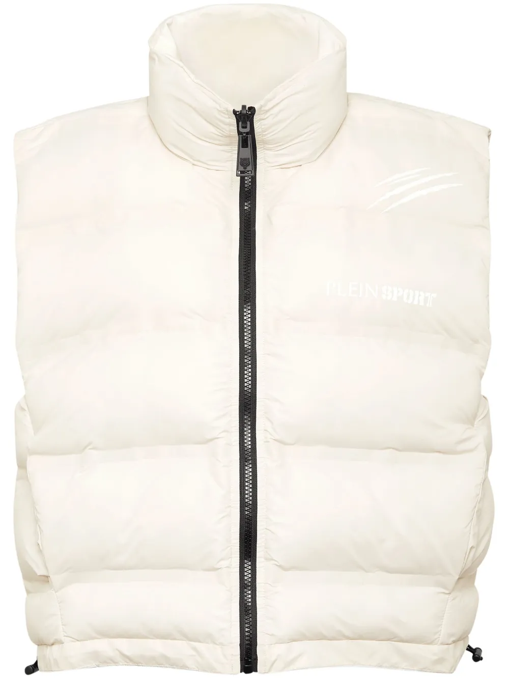 Plein Sport Scratchプリント パデッドベスト - グレー Plein Sport Scratchプリント パデッドベスト - グレー