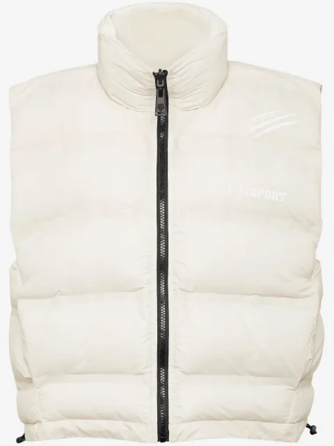Plein Sport chaleco capitonado con motivo Scratch