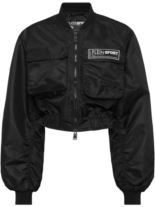Veste bomber à coupe crop - Plein Sport - Modalova