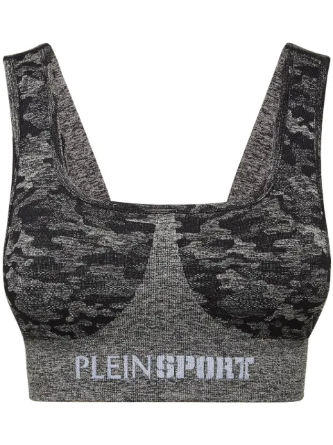 Plein Sport seamless crossed-straps sports bra