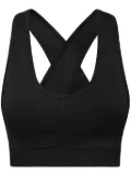 Plein Sport seamless wide-straps sports bra - Black