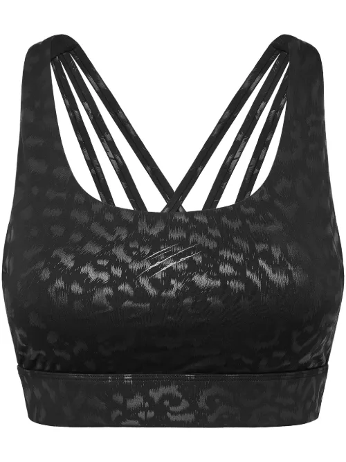 Brassière de sport à imprimé léopard - Plein Sport - Modalova
