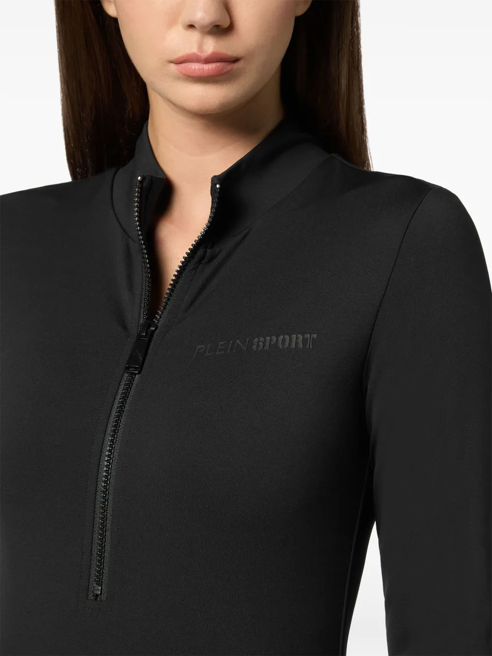 Shop Plein Sport Sport Body Suit In Black