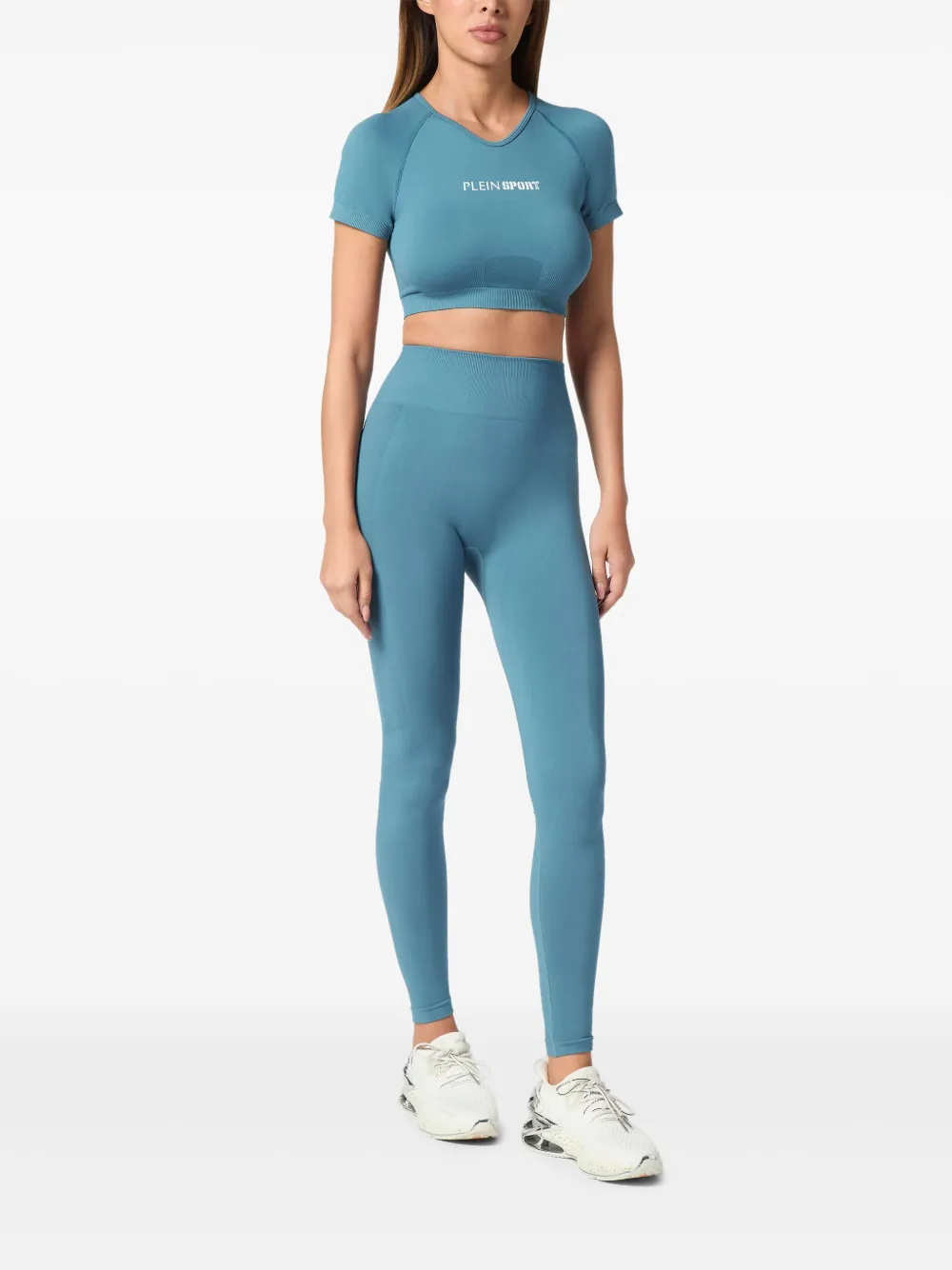 Plein Sport Sportlegging met logoband - Blauw