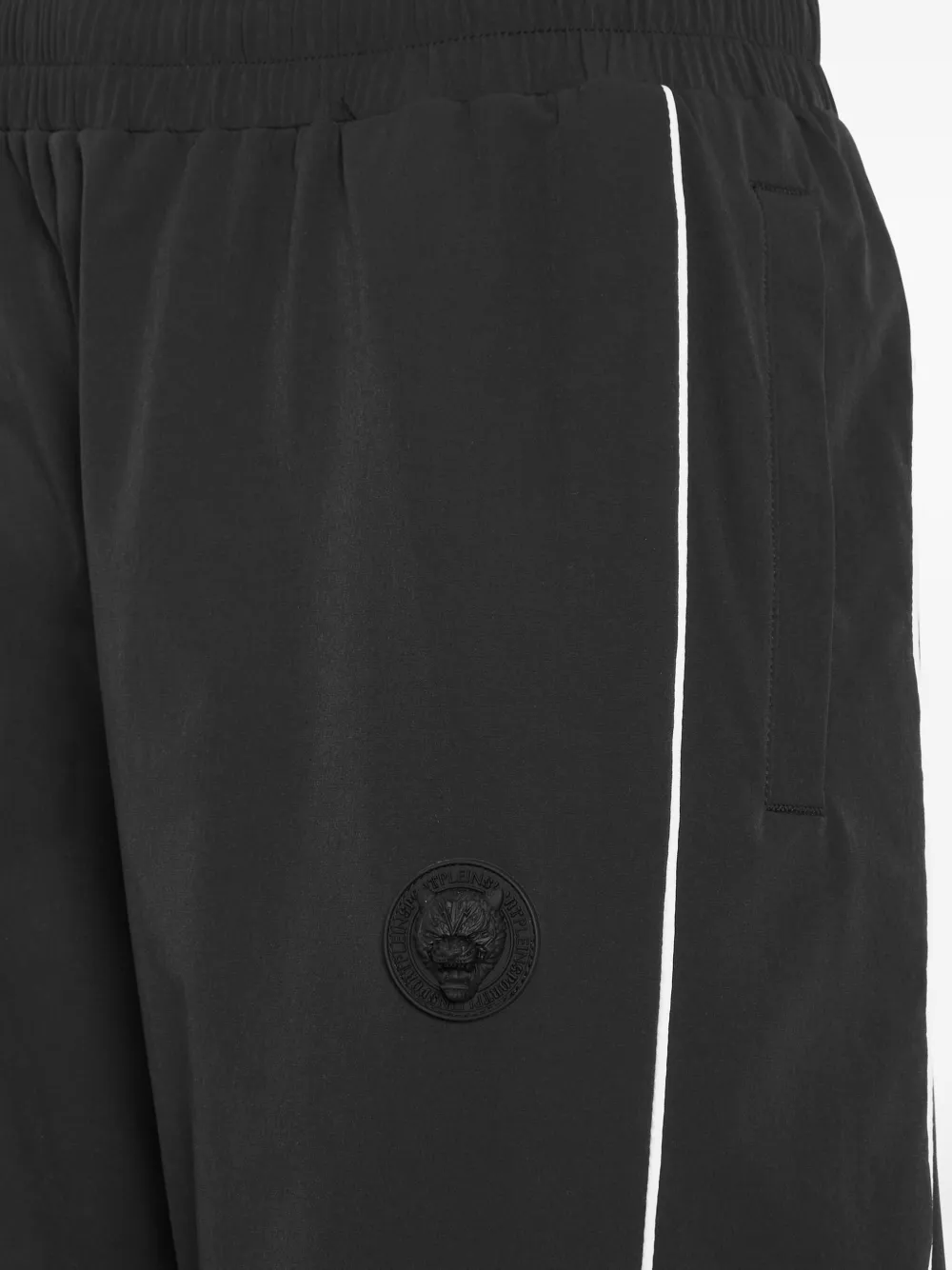 Plein Sport logo-patch track pants - Zwart