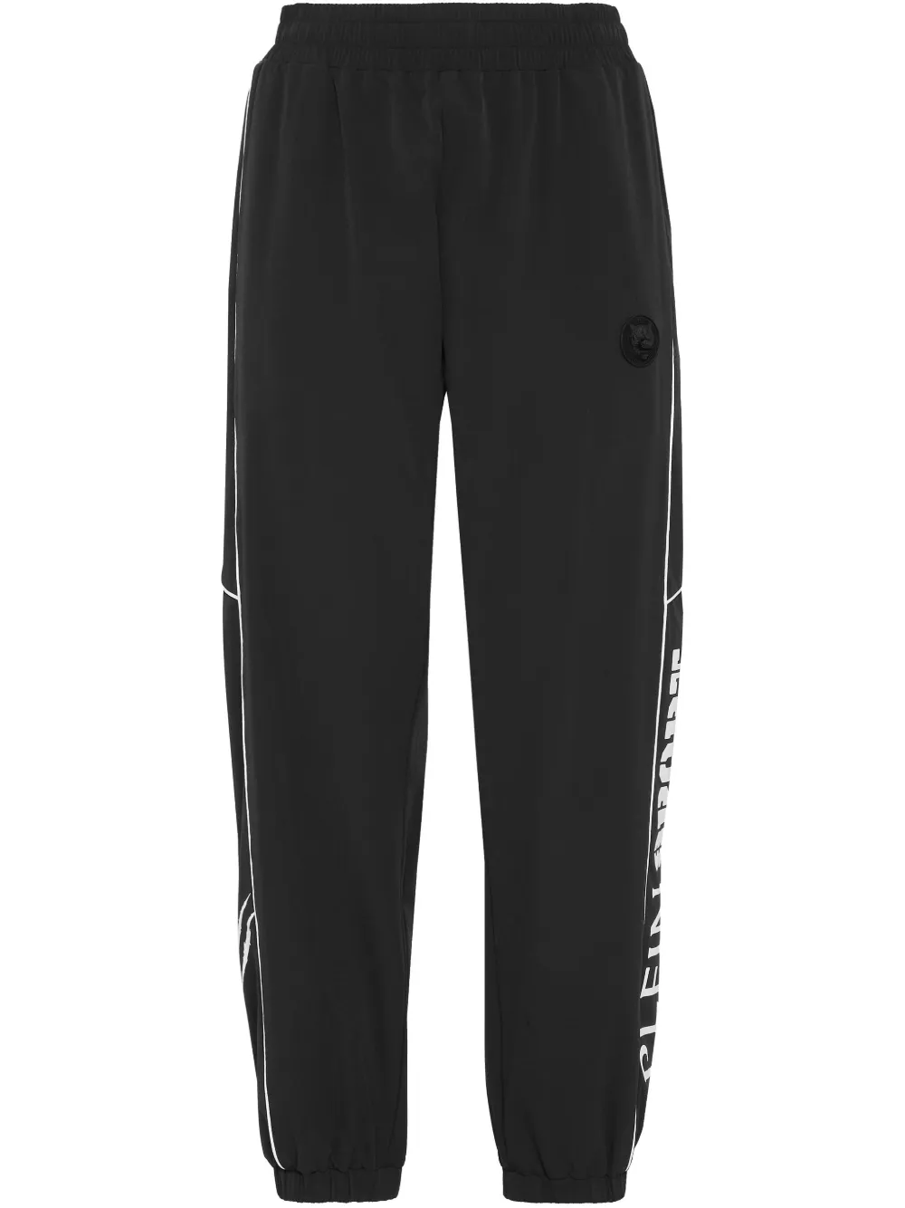 Plein Sport logo-patch track pants – Black