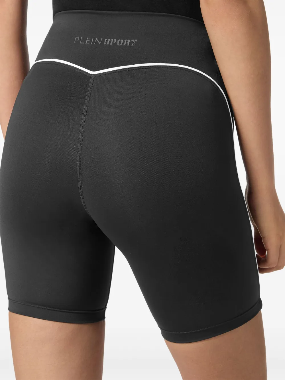Plein Sport Fietsshorts met afwerking Zwart