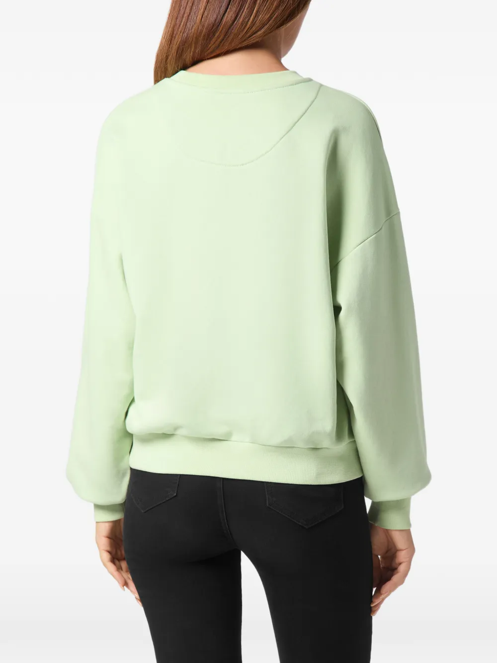 Philipp Plein Sweater met logopatch Groen