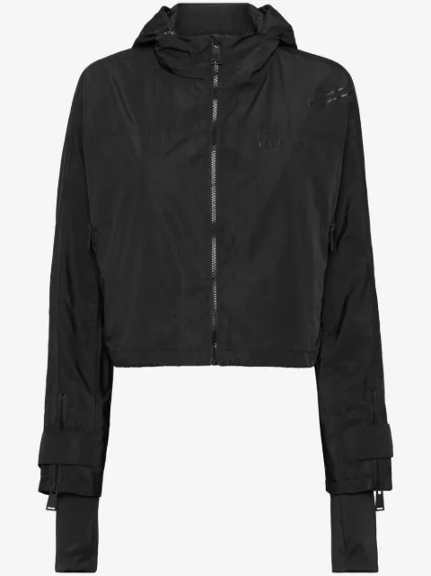 Plein Sport Scratch-print hooded jacket