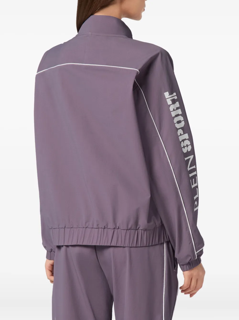 Plein Sport Sweater met logopatch Paars