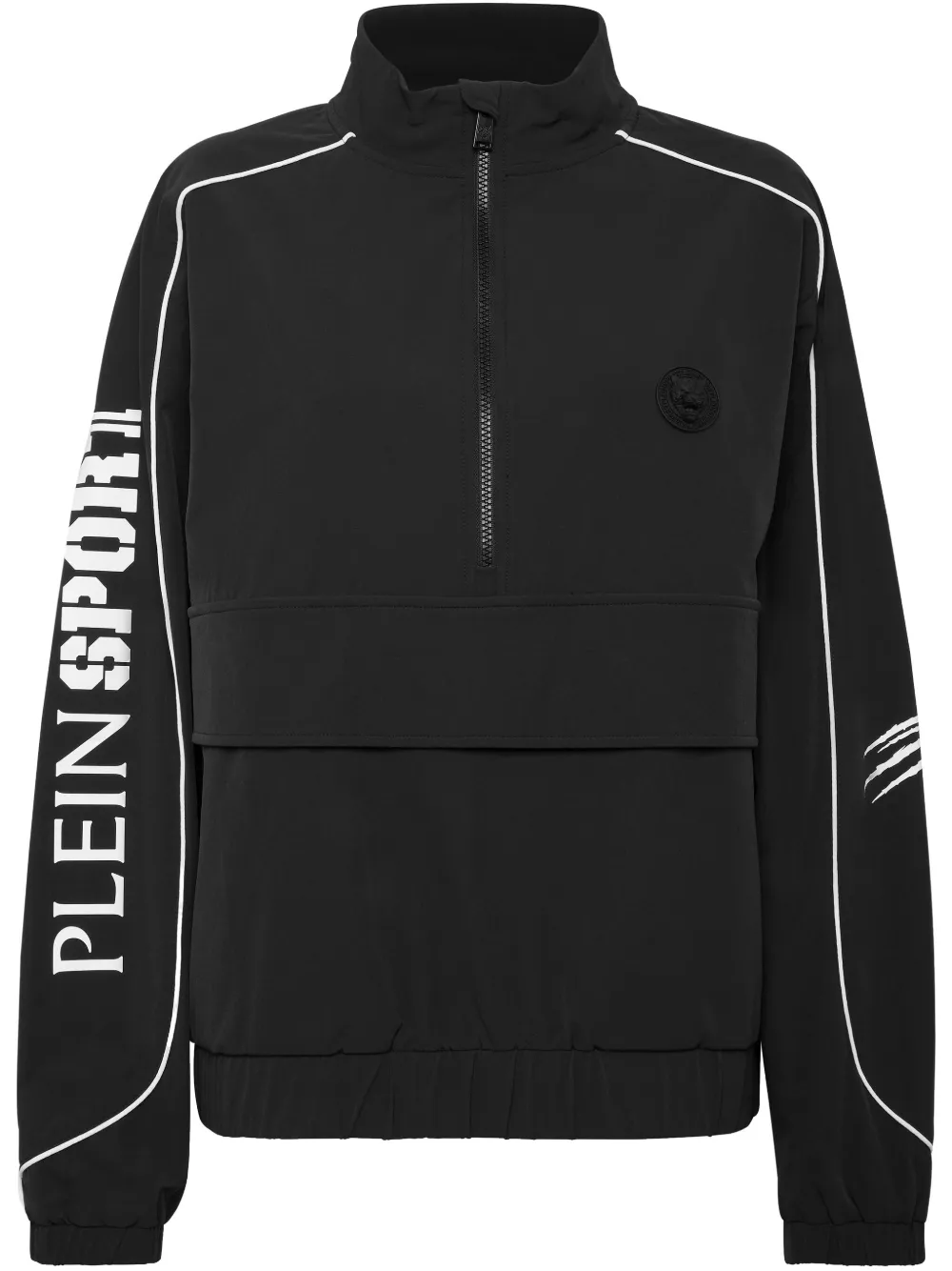 Plein Sport Sweater met logopatch Zwart