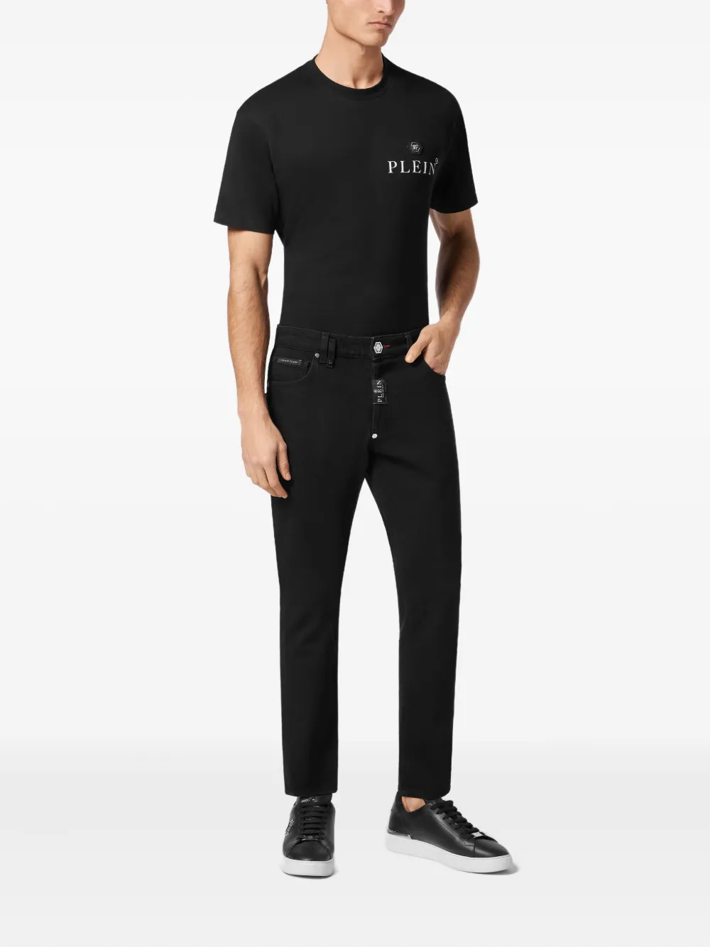 Philipp Plein cotton jeans - Zwart