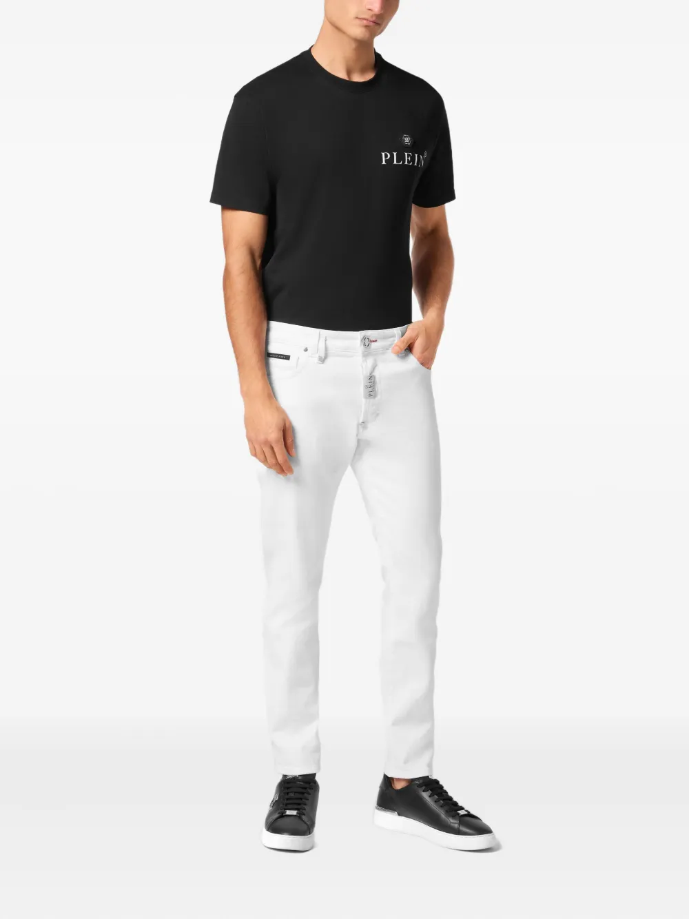 Philipp Plein cotton jeans - Wit