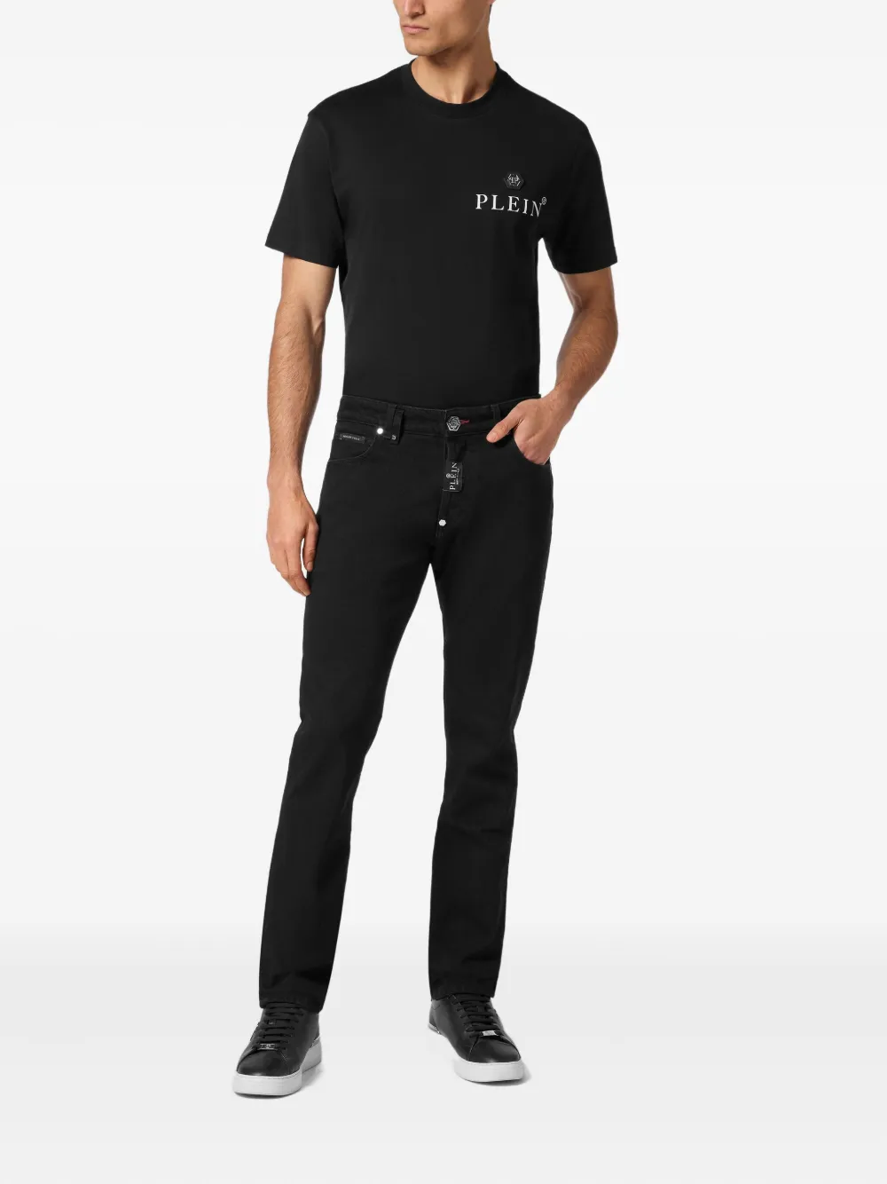 Philipp Plein cotton jeans - Zwart